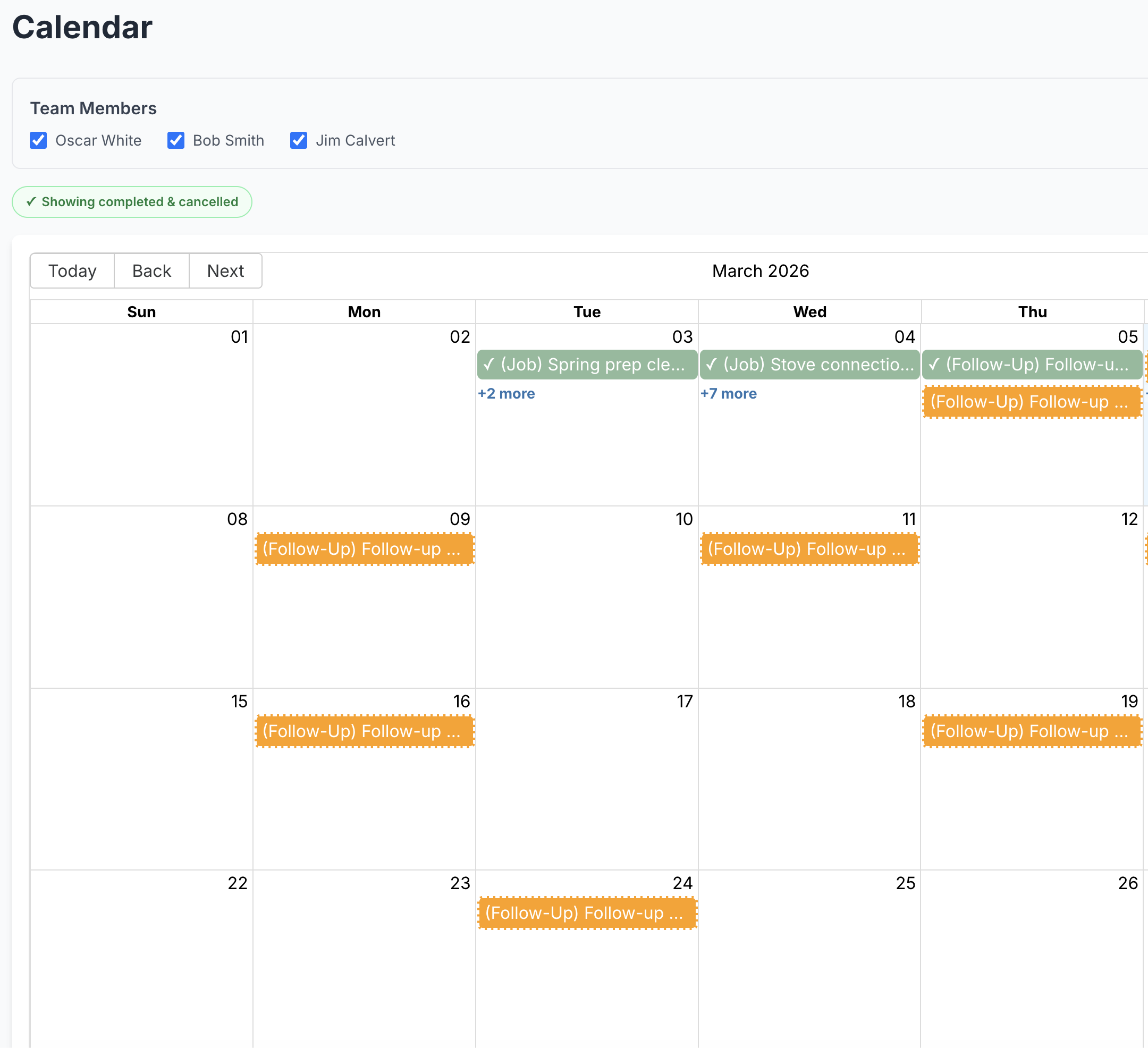 1. Drag-and-drop scheduling
