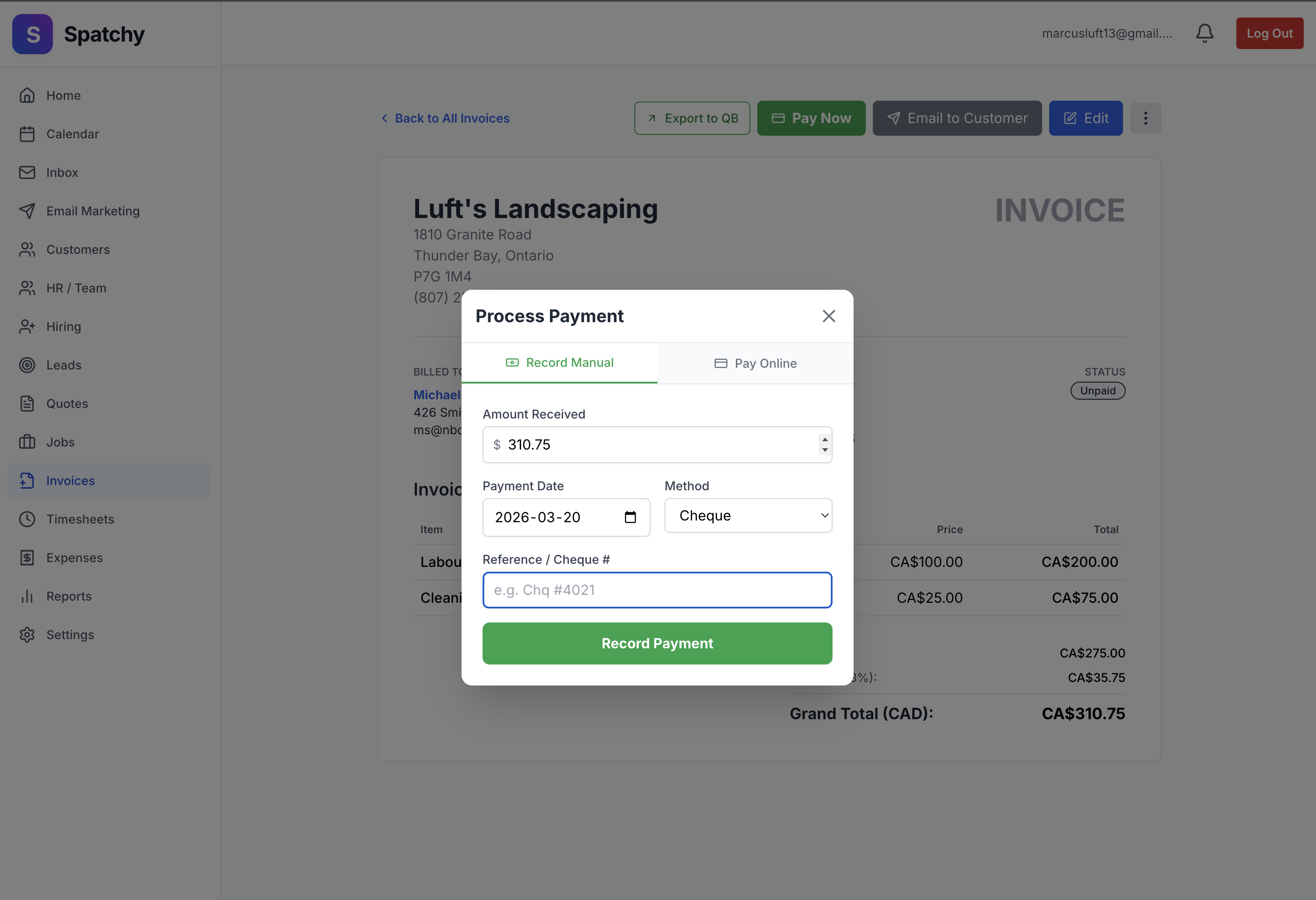 2. Payment matching