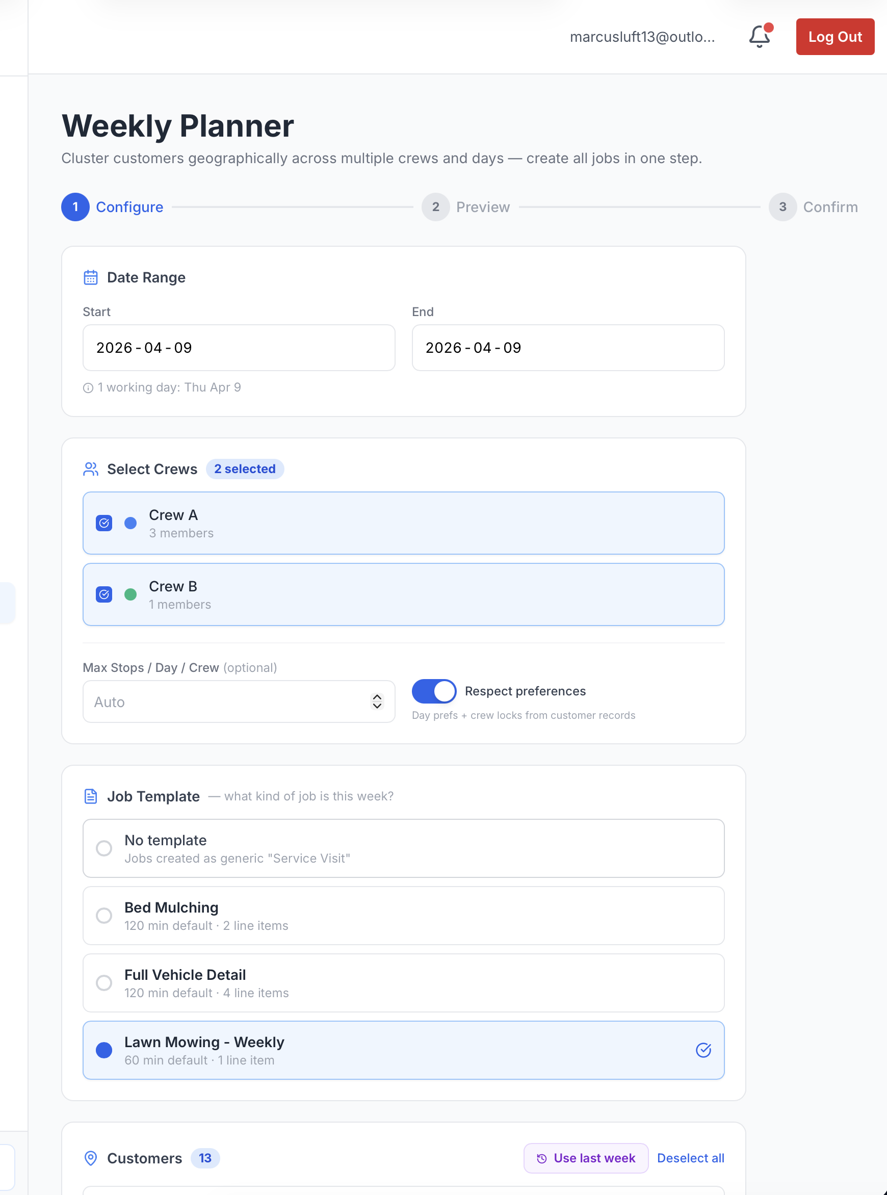 1. One-click route optimization