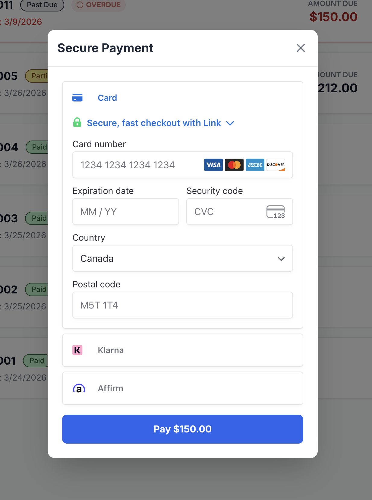 2. Self-serve payments
